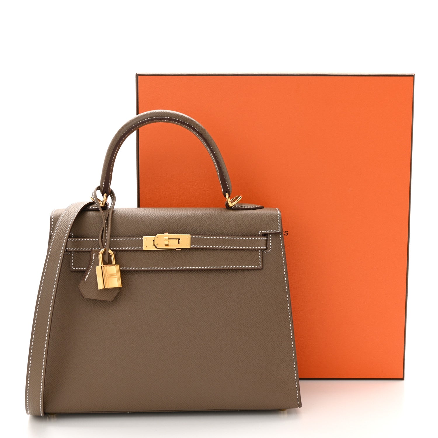 Hermes Epsom Kelly Sellier 25 Etoupe 11 of 11