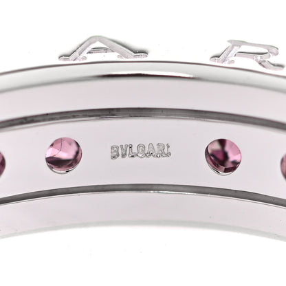 Bulgari 18K White Gold Garnet B.Zero1 One-Band Ring 52 6 4 of 6