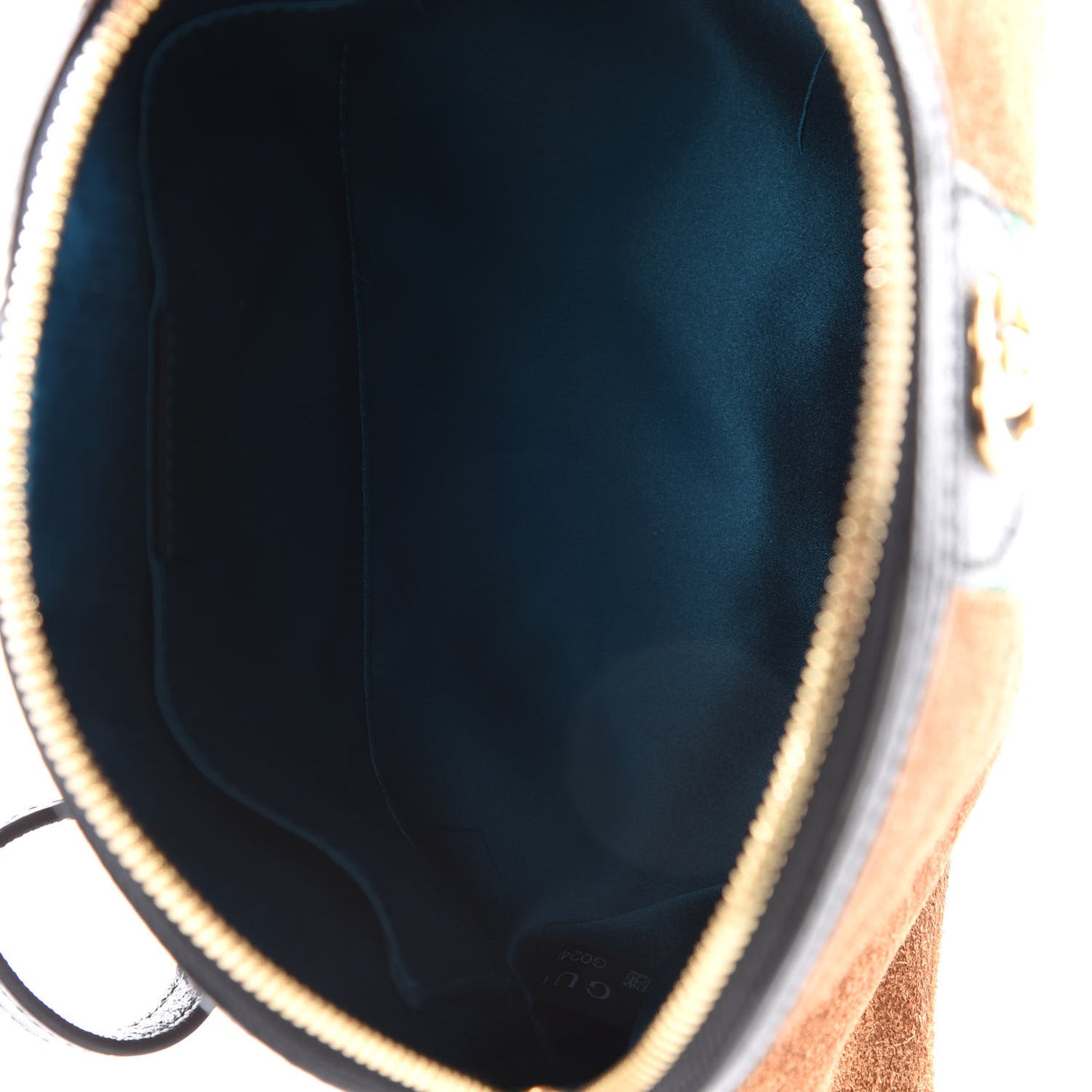 Suede Patent Web Small Ophidia Dome Shoulder Bag Nocciola Black