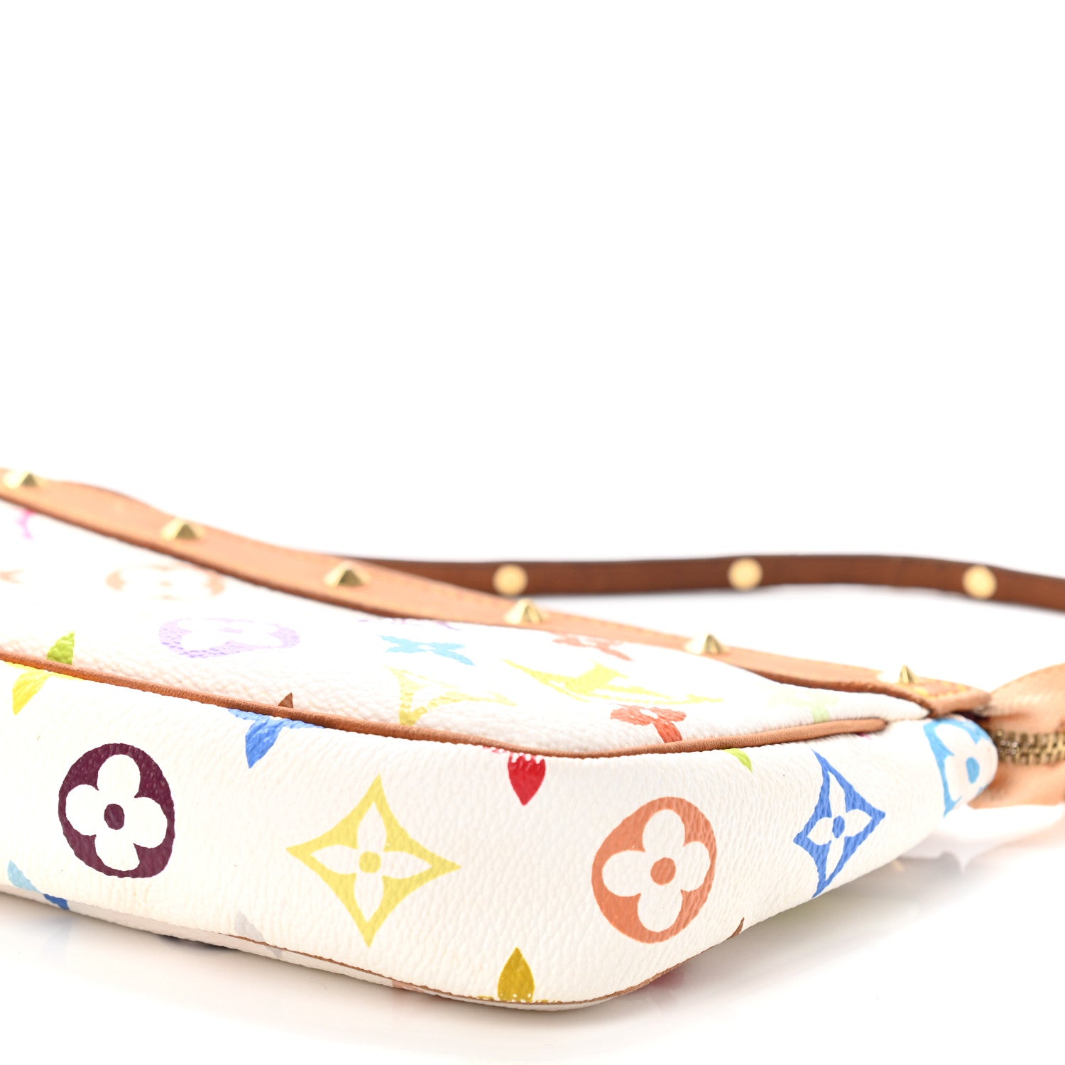 Louis Vuitton Monogram Multicolor Pochette Accessories White 9 of 12