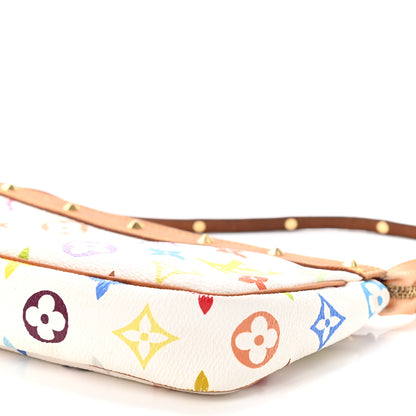 Louis Vuitton Monogram Multicolor Pochette Accessories White 9 of 12