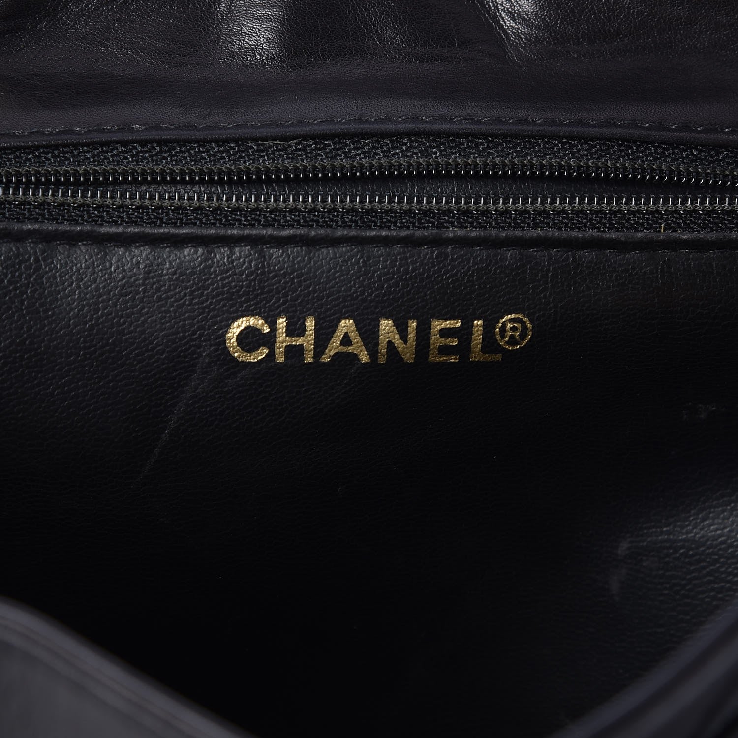 Chanel Lambskin Quilted Drawstring Backpack Black 7 of 7
