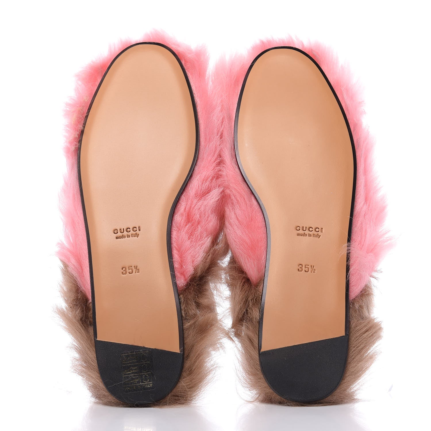 Gucci Merino Wool Womens Princetown Slippers 35.5 Pink 6 of 10