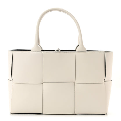 Bottega Veneta Nappa Maxi Intrecciato Medium Arco Tote Chalk Black 3 of 12