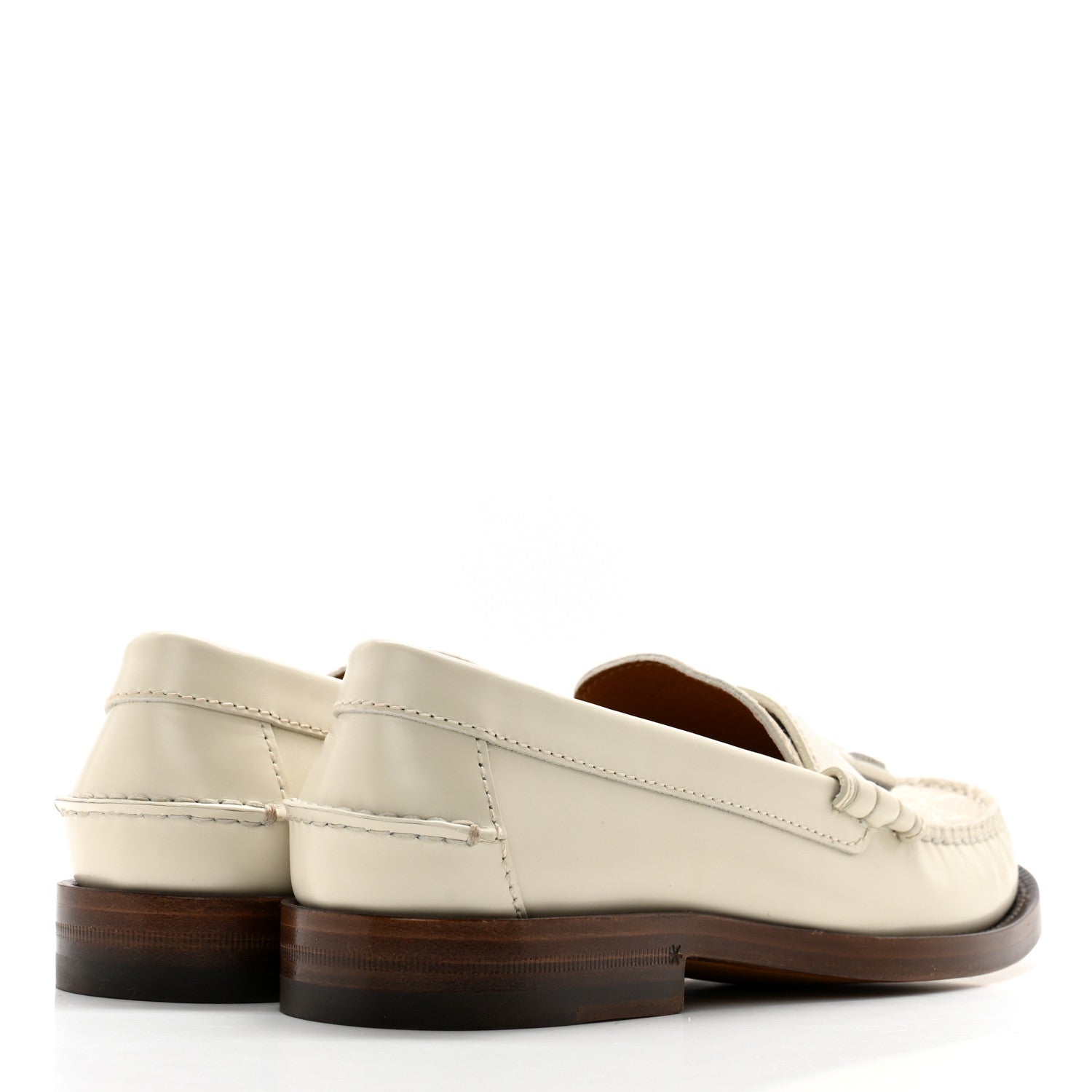 Gucci Calfskin GG Supreme Tassel Womens Loafers 35.5 Mystic White 4 of 13
