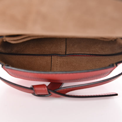 Loewe Grained Calfskin Mini Gate Crossbody Bag Scarlet Burnt Red 5 of 10