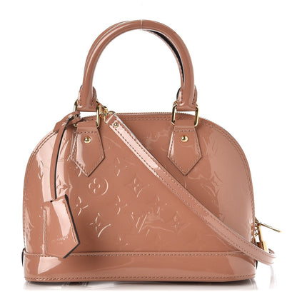 Louis Vuitton Vernis Alma BB Rose Velours 1 of 8