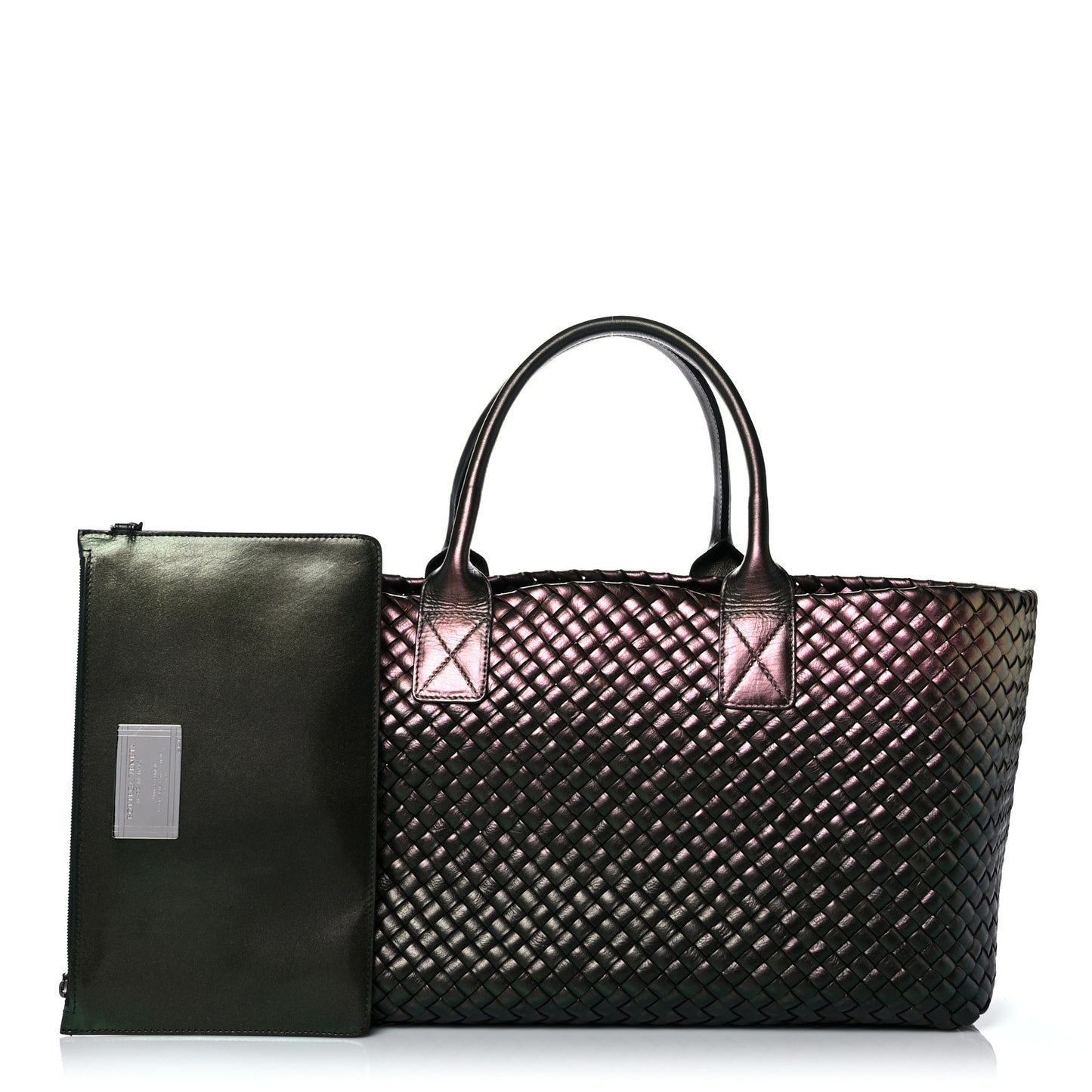 Iridescent Scarabee Intrecciato Medium Cabat