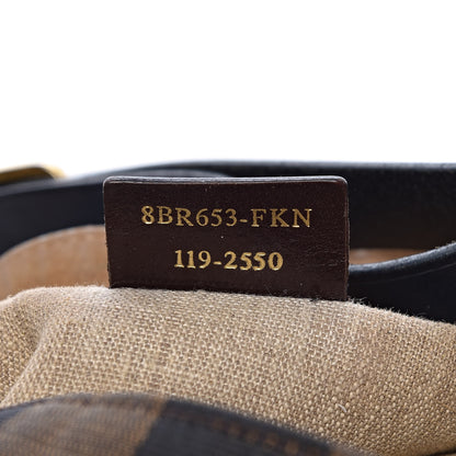 Fendi Pequin Cuoio Vegetale Large Hobo Tobacco Black Cuoio 7 of 18