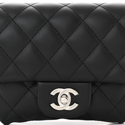 Chanel Calfskin Quilted CC Uniform Flap Belt Bag Black 9 of 11
