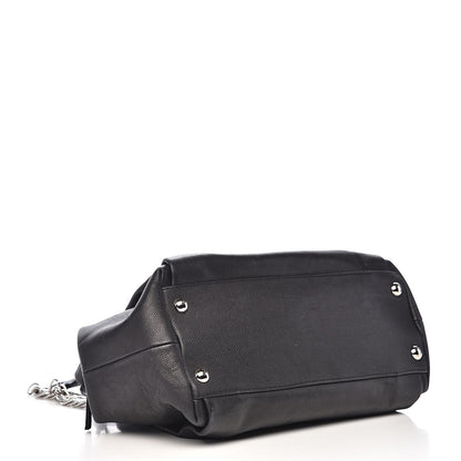 Chanel Caviar CC Tuck Medium Tote Black 4 of 15