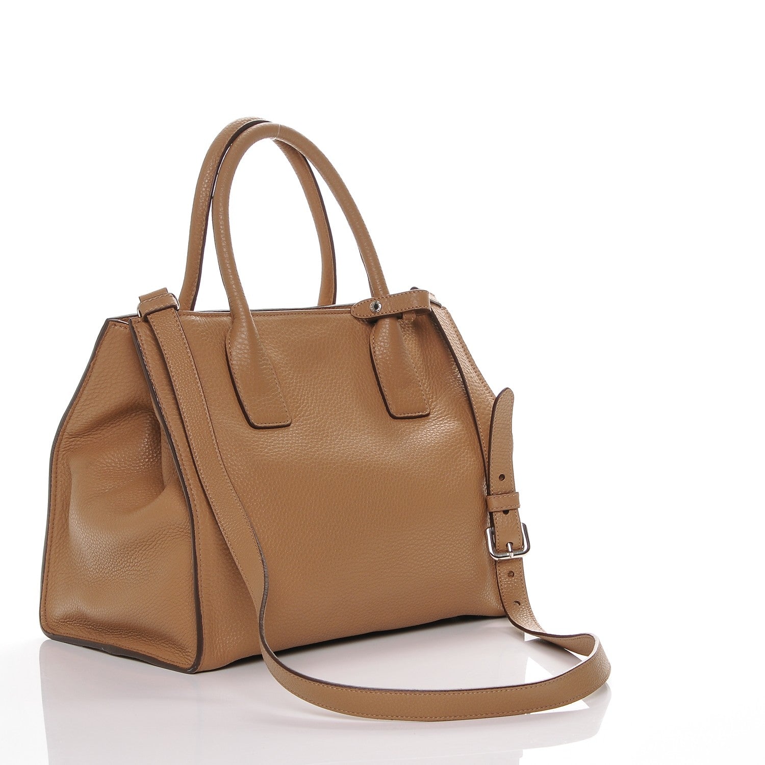 Prada Vitello Daino Tote Sesamo 3 of 6