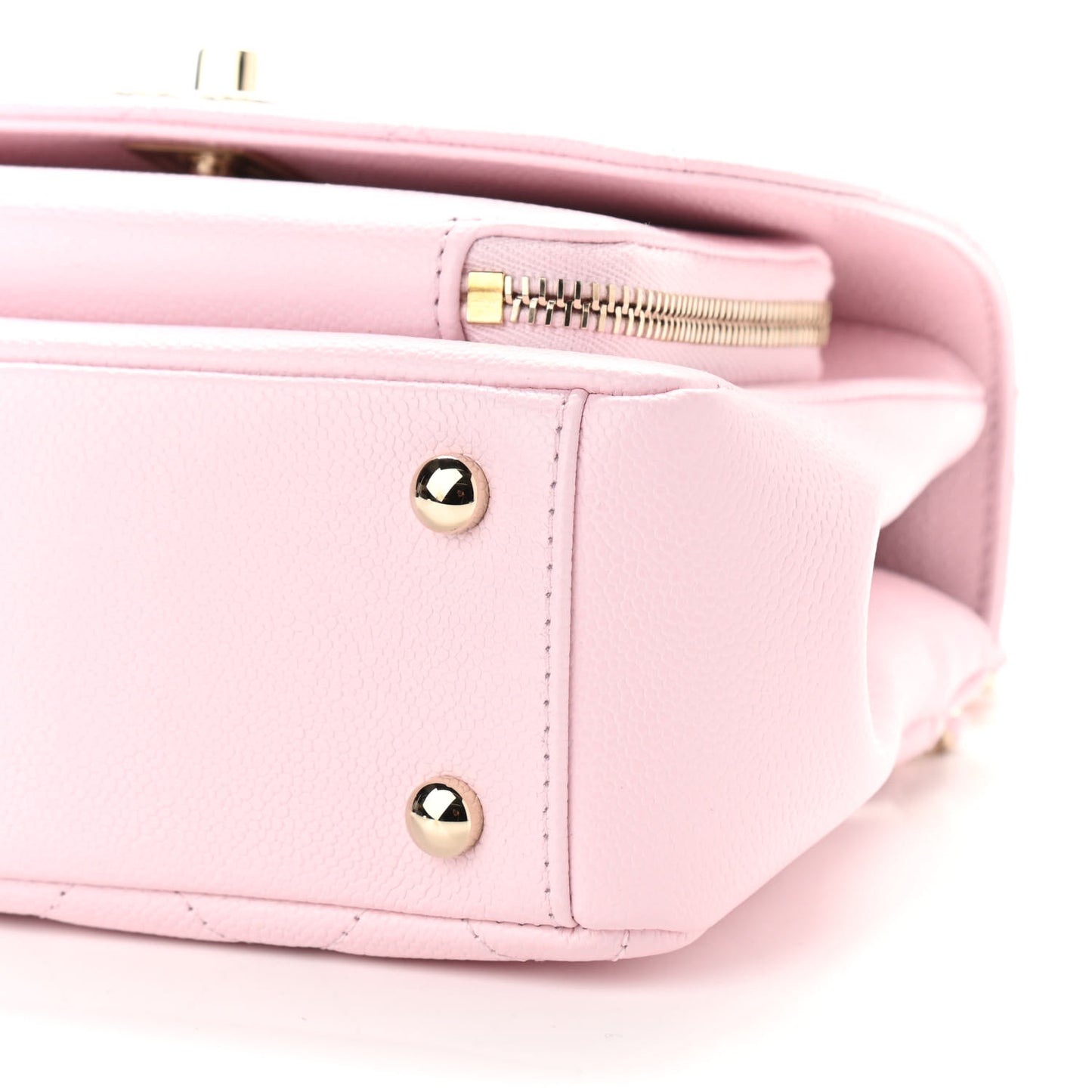 Caviar Quilted Mini Business Affinity Flap Light Pink