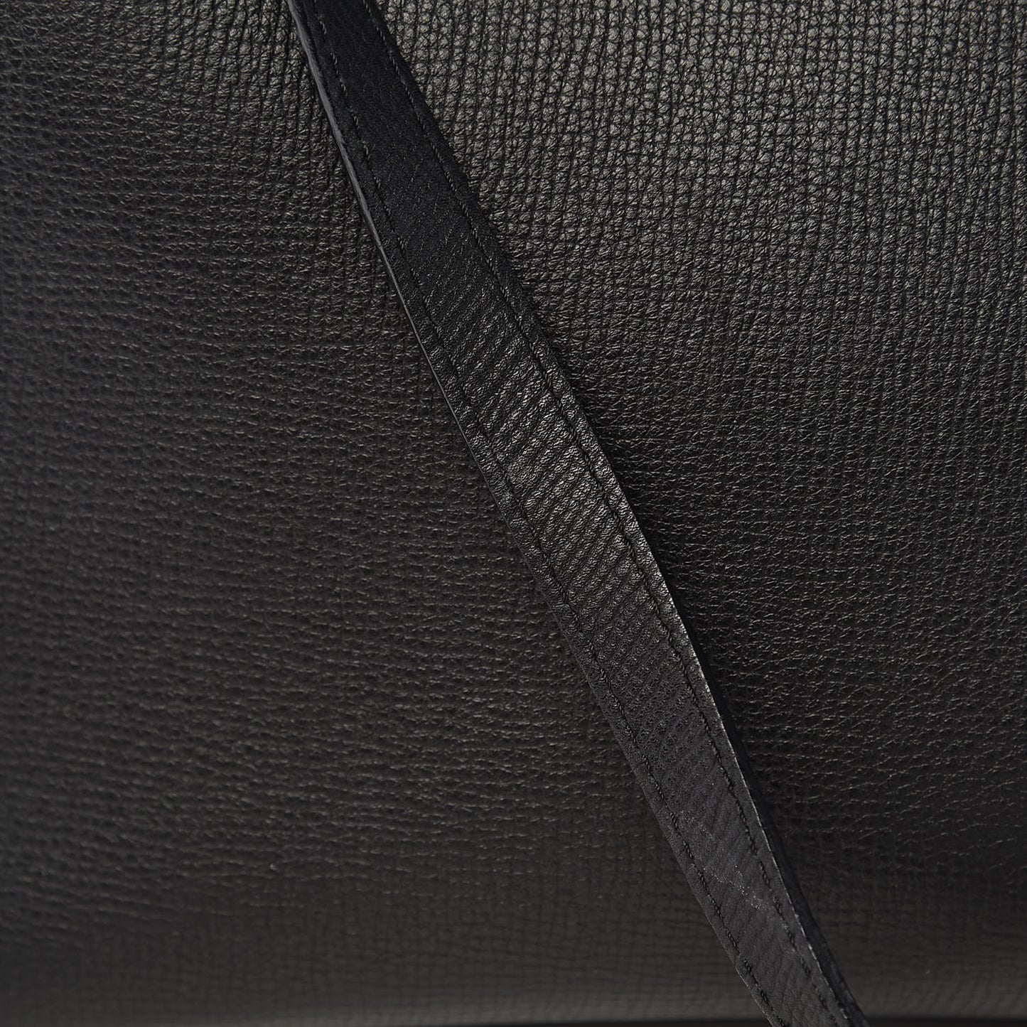 Grainy Calfskin House Check Large Banner Tote Black