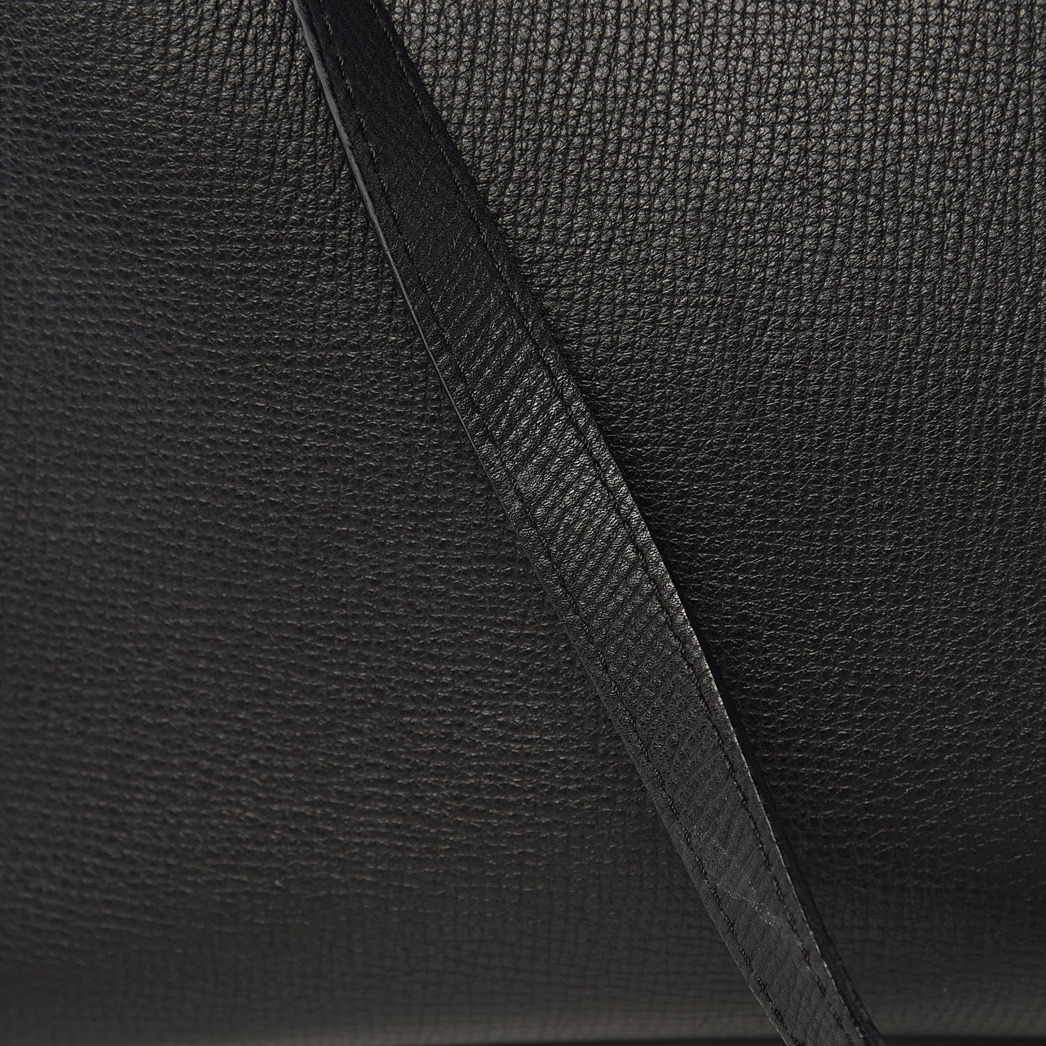 Burberry Grainy Calfskin House Check Large Banner Tote Black 9 of 18