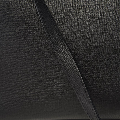 Burberry Grainy Calfskin House Check Large Banner Tote Black 9 of 18