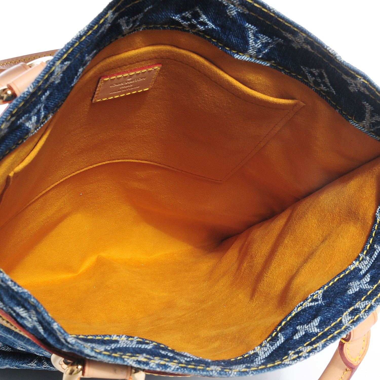 Louis Vuitton Monogram Denim Sac Plat Blue 5 of 7