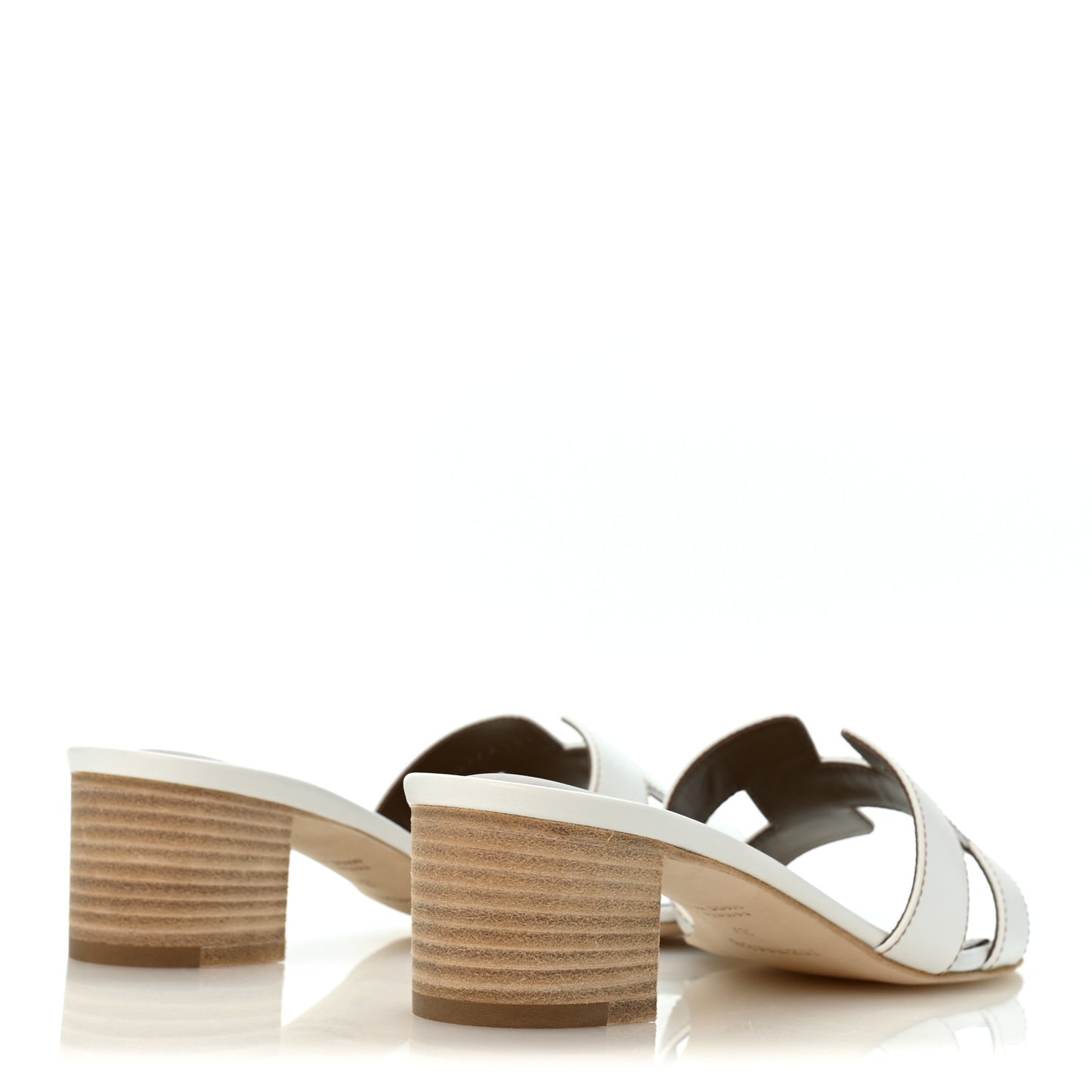 Calfskin Oasis Sandals 37 White