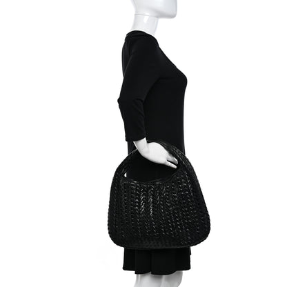 Bottega Veneta Nappa Intrecciato Medium Tornabuoni Hobo Black 2 of 9