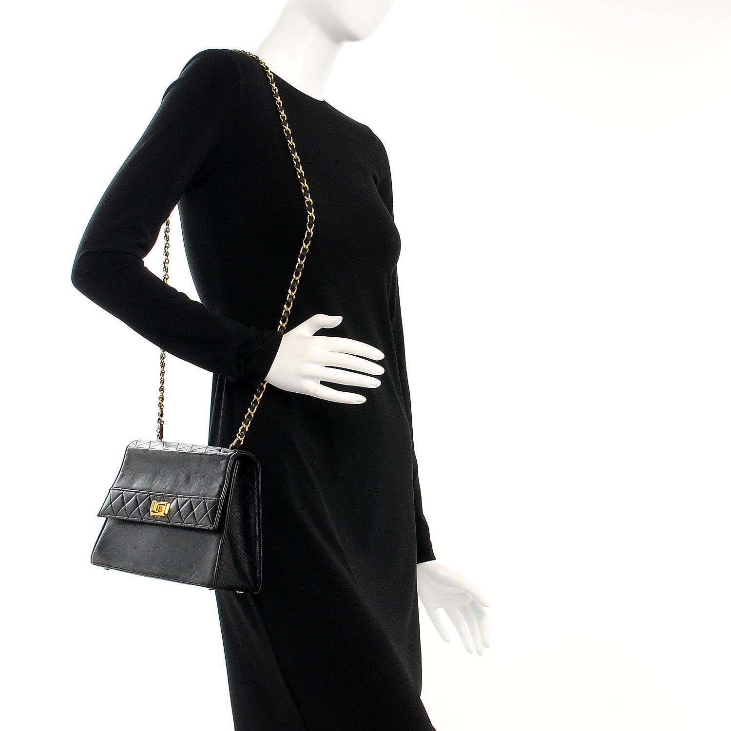 Chanel Lambskin Quilted Small Kelly Flap Black 2 of 12