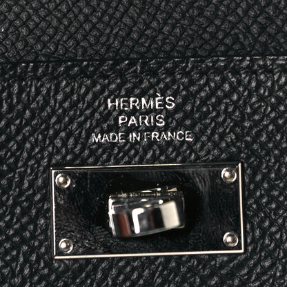Hermes Epsom Kelly Pocket Compact Wallet Black 7 of 8