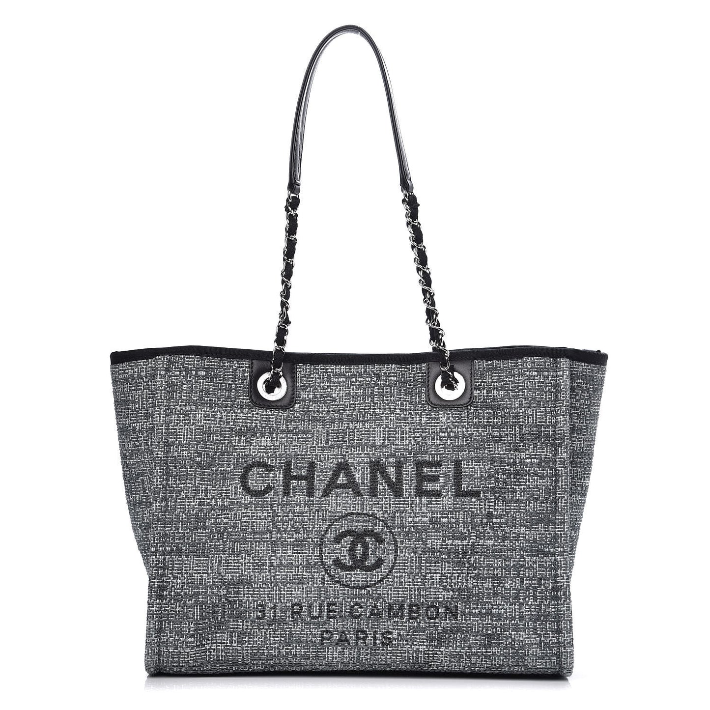 Canvas Small Deauville Tote Charcoal