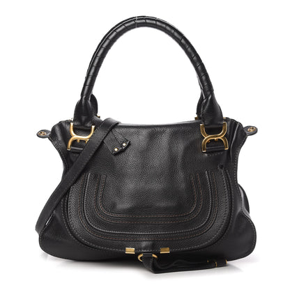 Chloe Calfskin Medium Marcie Satchel Black 1 of 11