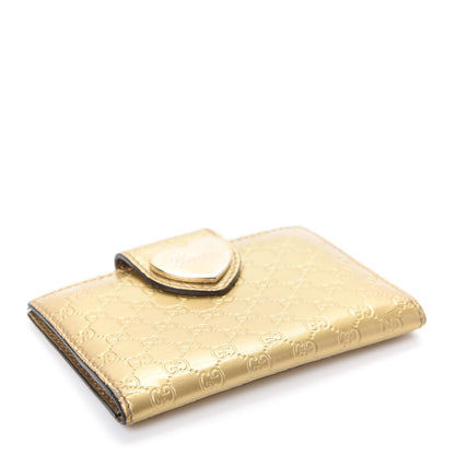 Gucci Shine Microguccissima Heart Travel Wallet Gold 4 of 8