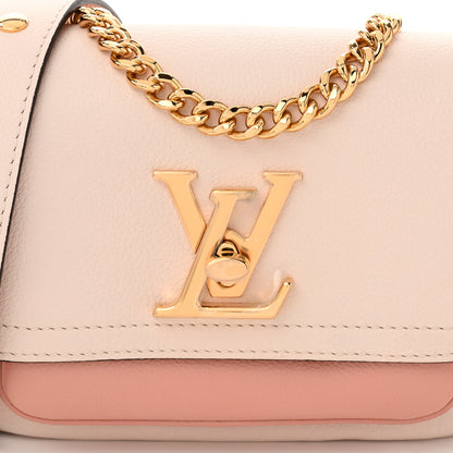 Louis Vuitton Grained Calfskin Lockme Tender Quartz 7 of 9