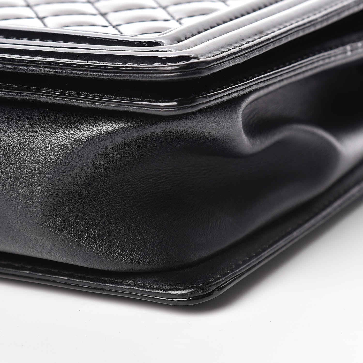 Chanel Patent Quilted Large Boy Flap Black 9 of 11