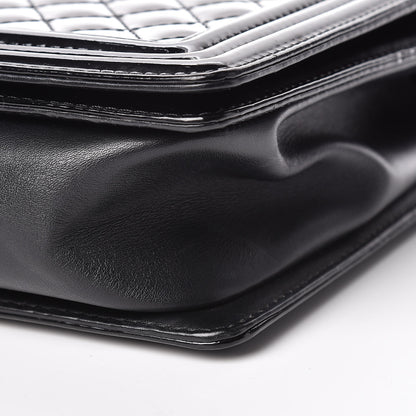 Chanel Patent Quilted Large Boy Flap Black 9 of 11