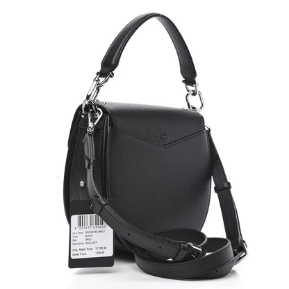 MCM Grained Calfskin Small Patricia Studded Crossbody Bag Black 3 of 9