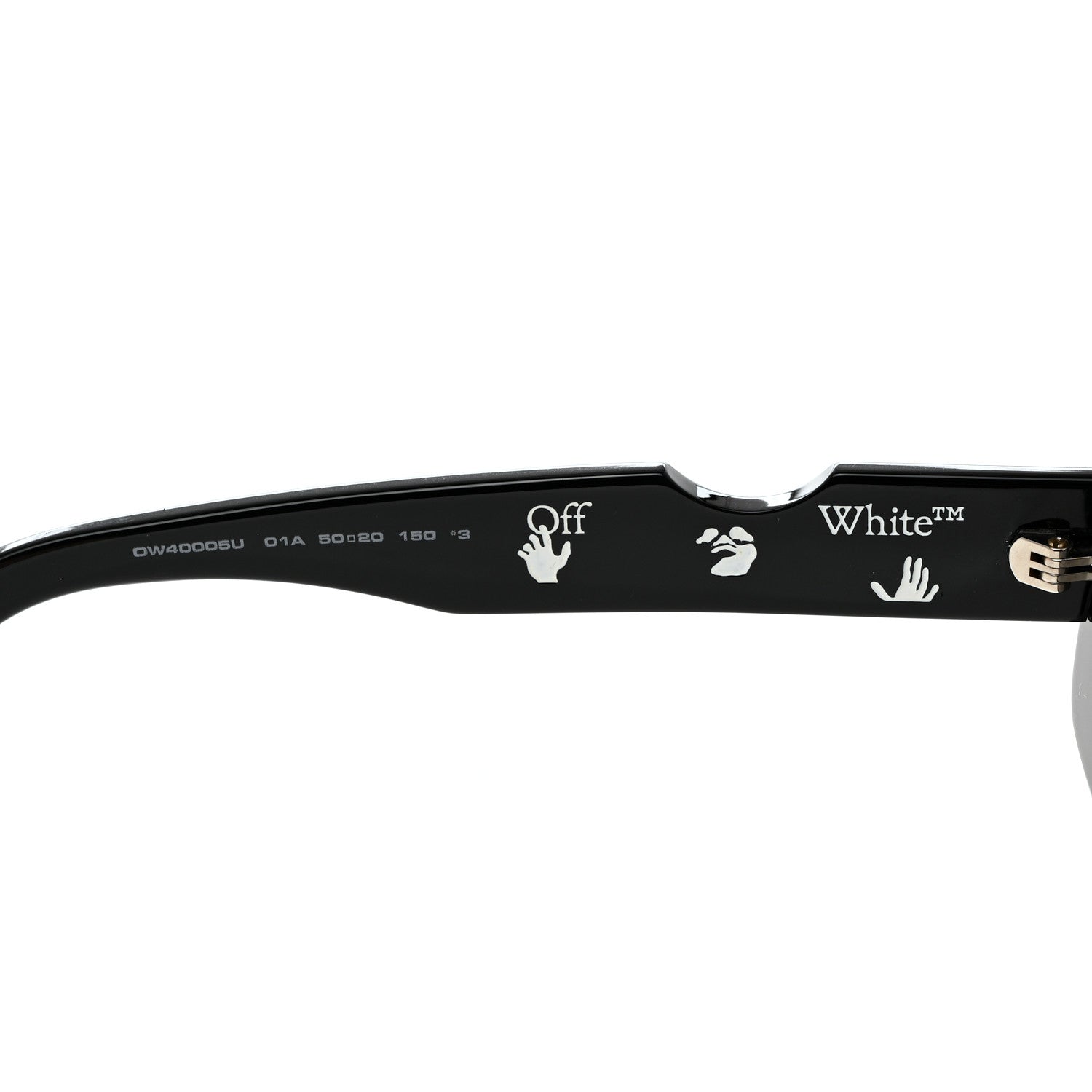 Off-White Acetate Cady Cutout Sunglasses Black 5 of 8