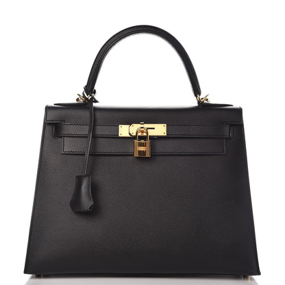 Hermes Epsom Kelly Sellier 28 Black 1 of 37