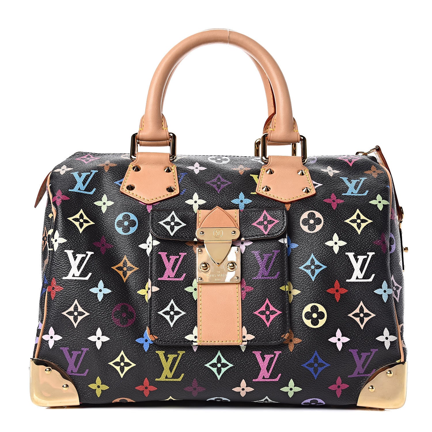 Louis Vuitton Monogram Multicolor Speedy 30 Black 1 of 9