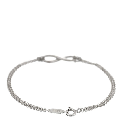 Tiffany Sterling Silver Infinity Double Chain Bracelet 2 of 3