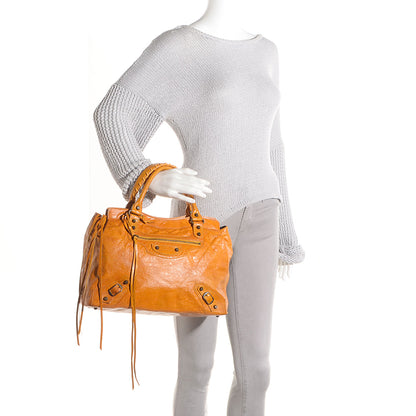 Balenciaga Chevre Classic Hardware Step Bag Marigold 2 of 11
