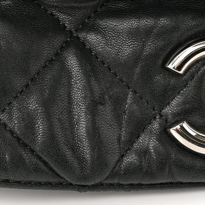 Chanel Washed Lambskin Chain Around Hobo Black 13 of 14