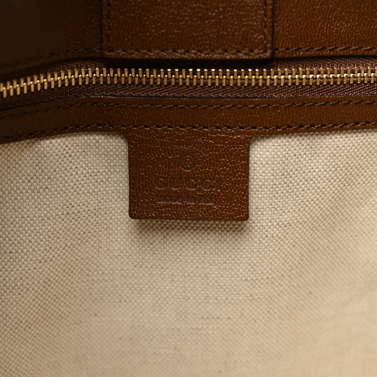 Gucci Monogram Horsebit 1955 Tote Bag Beige Brown Sugar 7 of 10