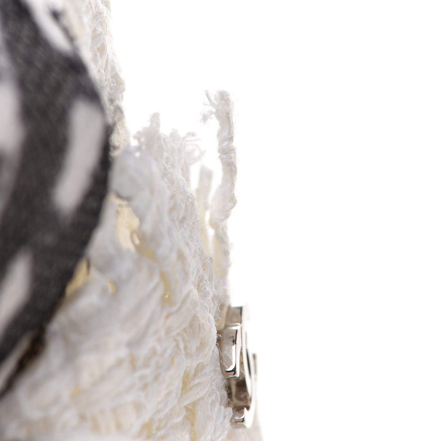 Chanel Fantasy Tweed Camellia Pin Brooch Ivory 5 of 6