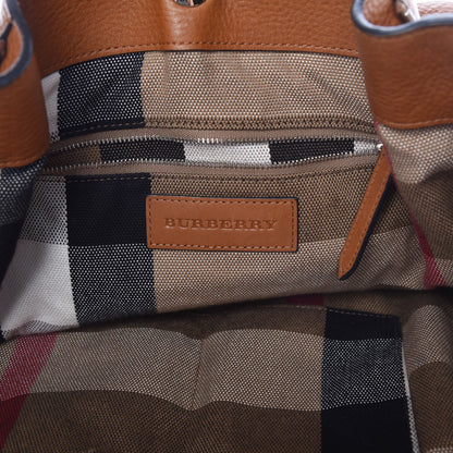 Burberry Grainy Calfskin House Check Medium Maidstone Tan 6 of 16