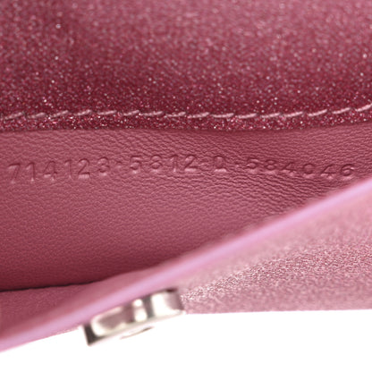Balenciaga Sparkling Fabric XS Hourglass Wallet On Chain Sweet Pink 8 of 12