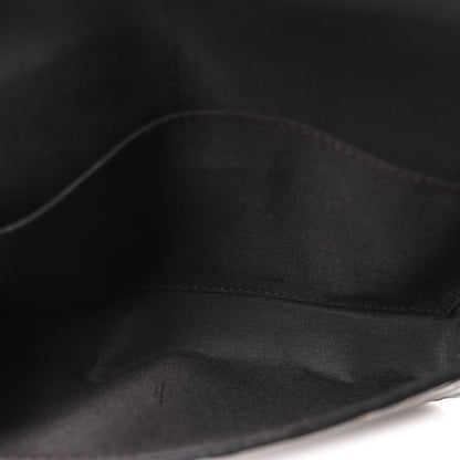 Fendi Vitello Soft F is Fendi Bi-Color FF 1974 Embossed Envelope Wallet On Chain with Pouches Maya Black 7 of 12