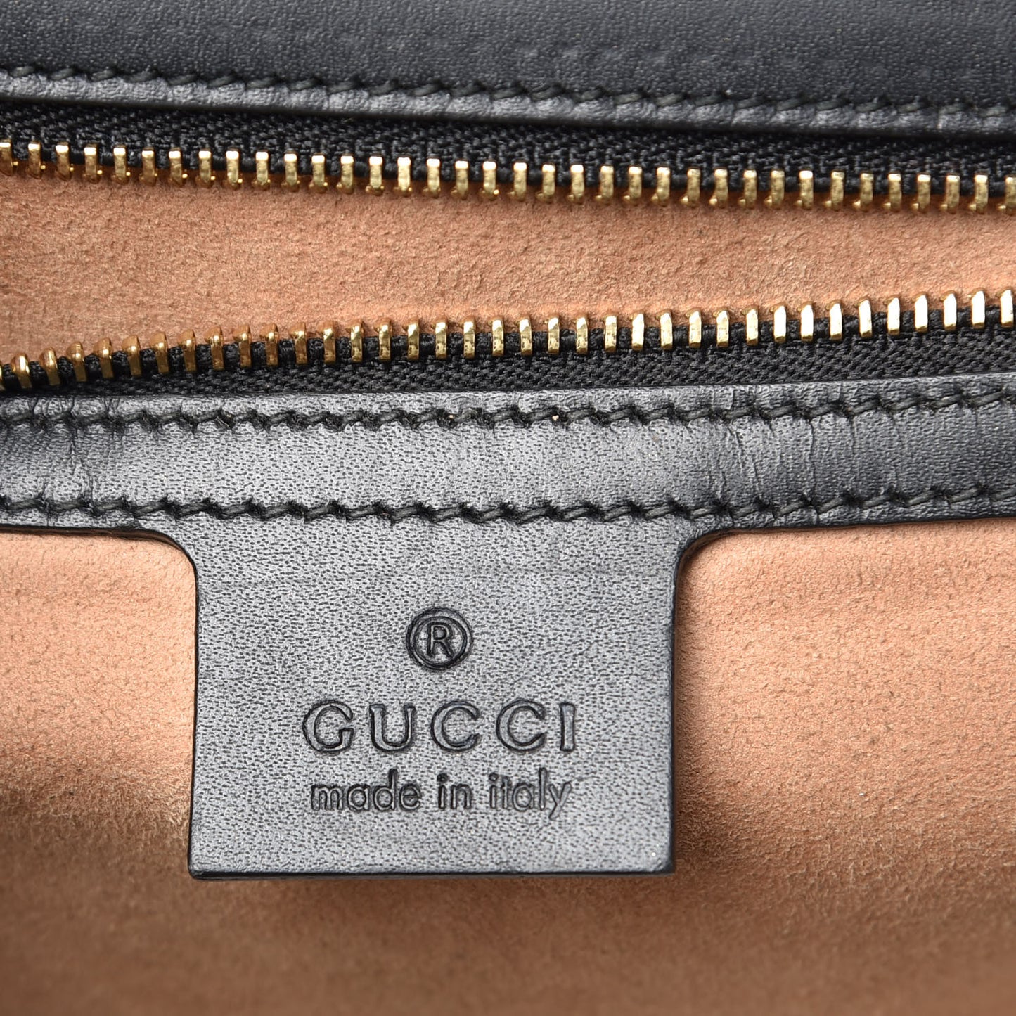 Guccissima Medium Padlock Shoulder Bag Black
