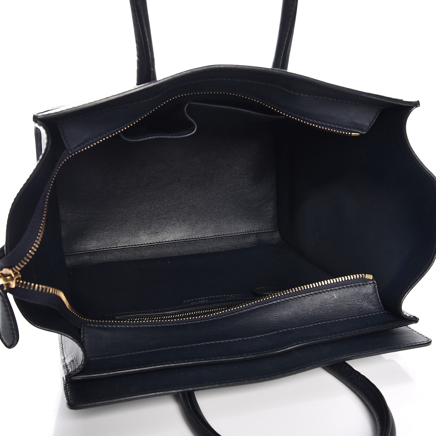 Smooth Calfskin Mini Luggage Navy Blue