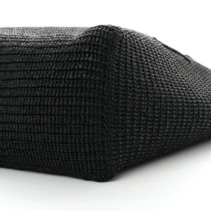 Saint Laurent Raffia Logo Tote Black 9 of 10