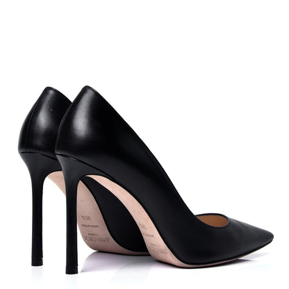 Jimmy Choo Kid Pointy Toe Romy 100 Pumps 36.5 Black 3 of 8