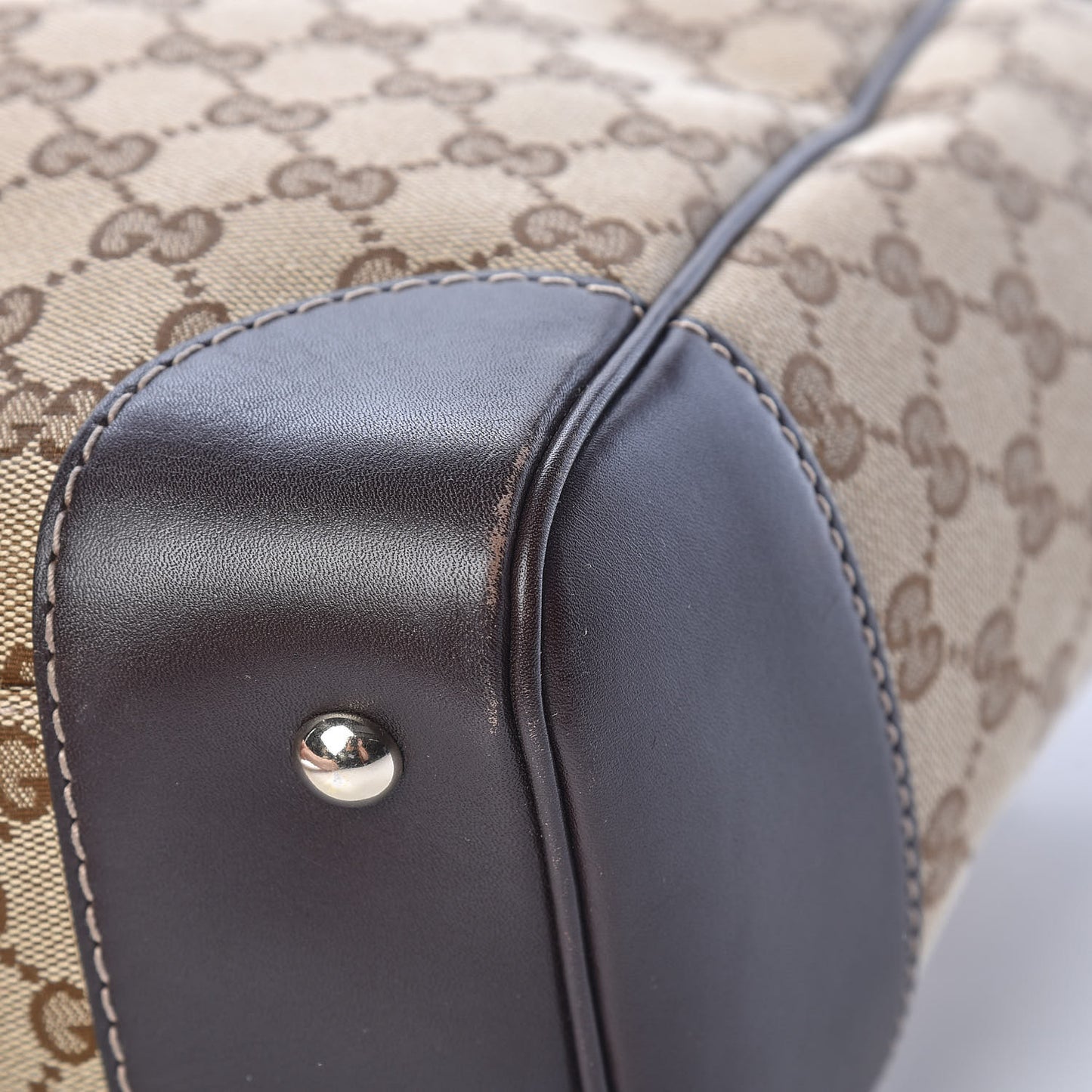 Monogram Web Medium Mayfair Tote Dark Brown
