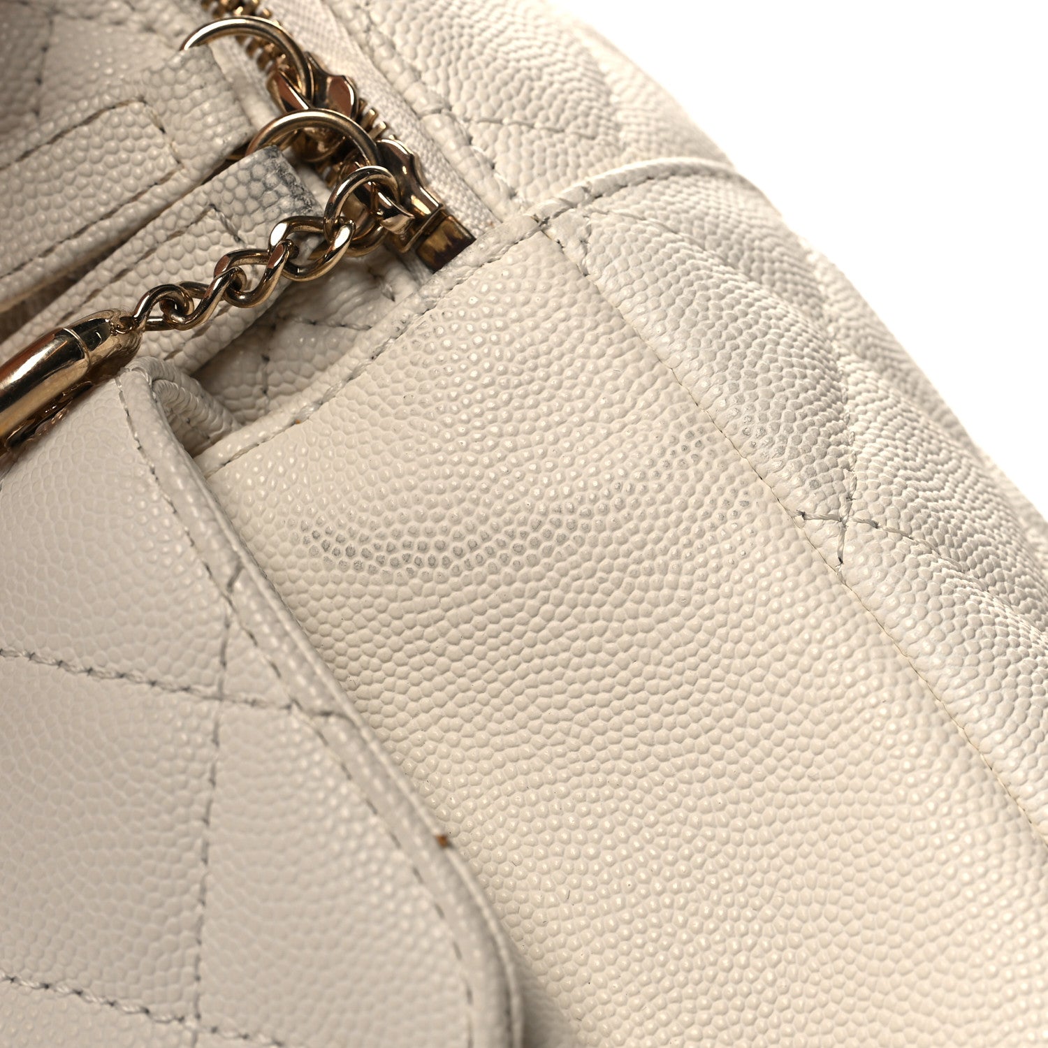 Chanel Caviar Quilted Small CC Day Backpack White 11 of 14