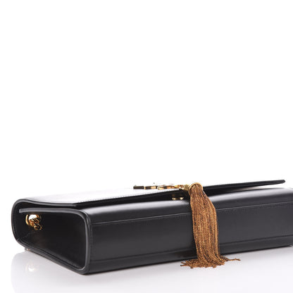 Saint Laurent Smooth Calfskin Medium Classic Monogram Kate Tassel Satchel Black 4 of 20
